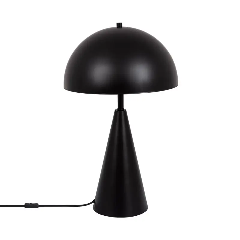 lampe de table aluminium noir culot e27
