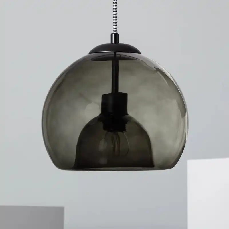 Suspension luminaire suspendu boule verre culot e27