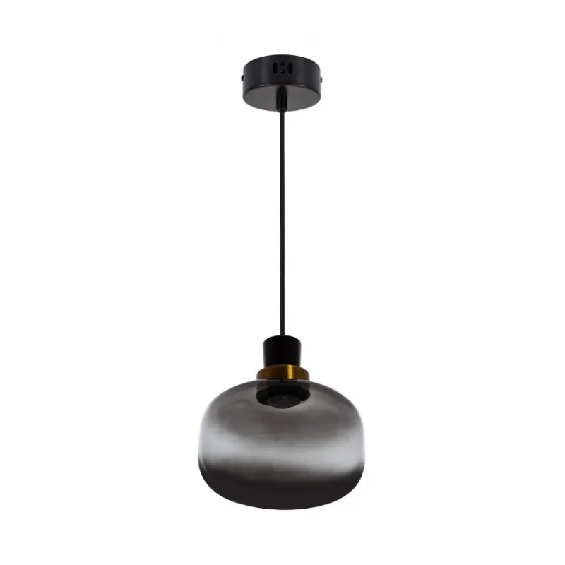 Suspension luminaire suspendu verre noire 3w led 270lm