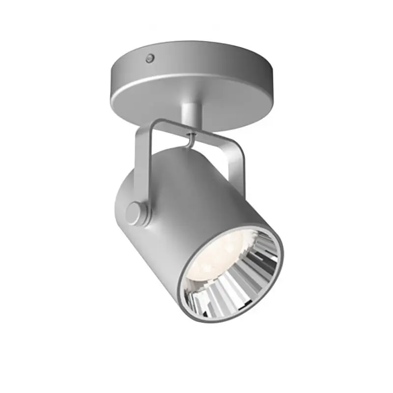 Applique plafonnier Philips 4.3w led rond gris orientable saillie