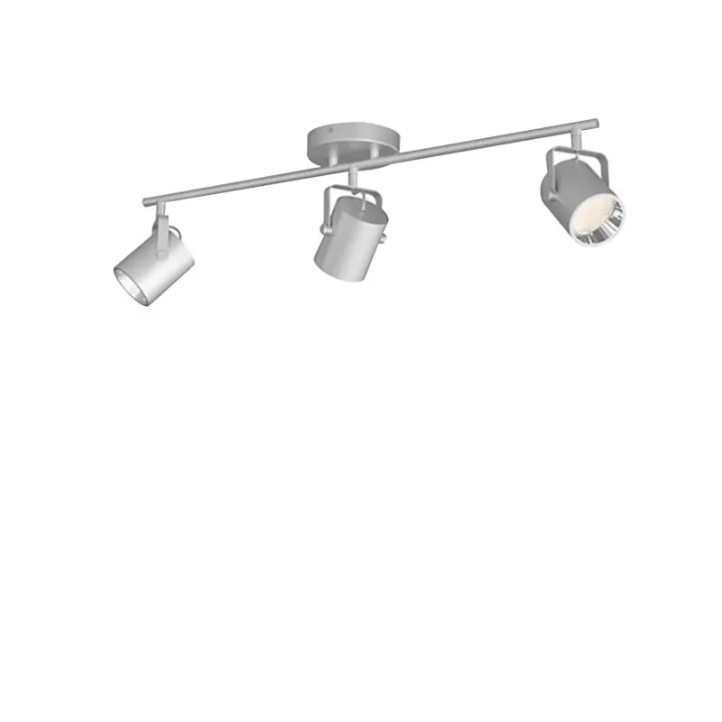 Applique plafonnier Philips 12.9w led triple tetes gris orientable saillie