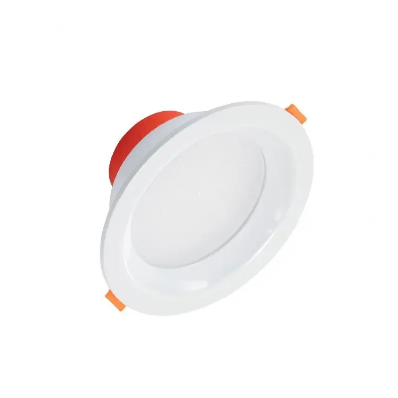 Downlight spot led rond blanc ip44 encastrable 12w-1200 lumens