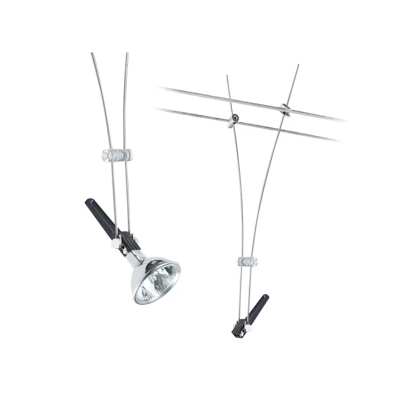 Système Câble Light&Easy Spot Comet max.1x50W GU5,3 Chrome 12V Métal