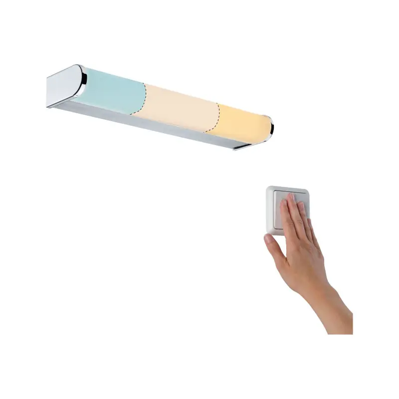 WallCeiling FR Arneb IP44 LED 1x_W TunW 300mm Chrome 230V Métal/Acryl