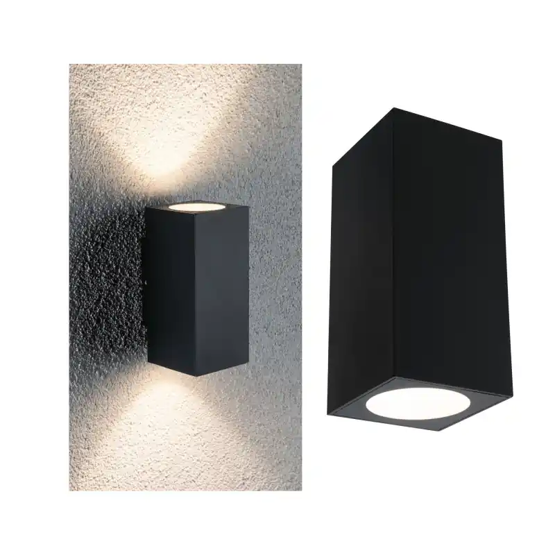 Lum en saillie ext 230V Flame 2x3W IP54 3000K Alu Dark Grey