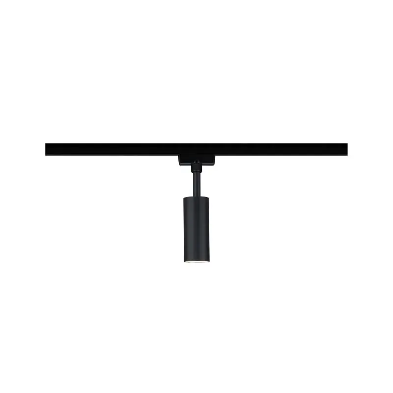 Spot URail Tubo 1x5W Noir mat 230 V Métal/plastique 3000K non-dim
