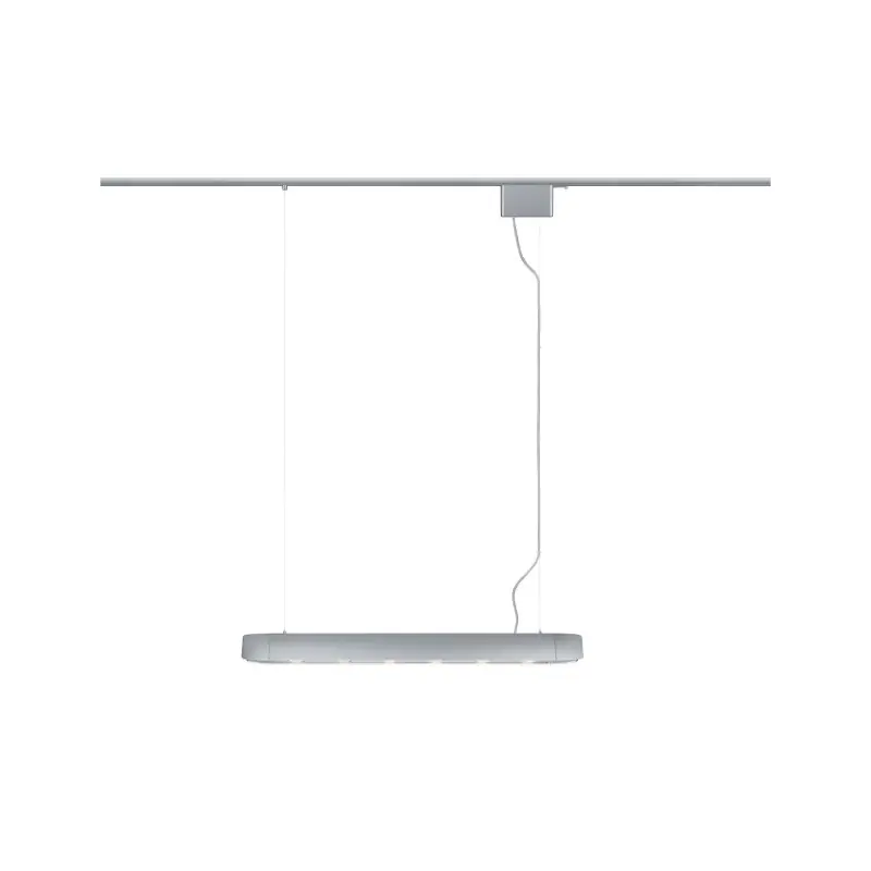 Suspension barre URail max6x10W GU10 Chrome dépoli 230V alu extensible