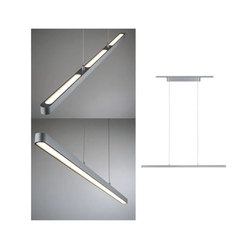 Susp Lento URail 1x42W chrome mat 230V Métal gradable