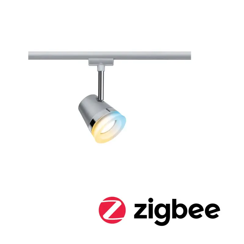 URail Spot Cone Zigbee TunW 1x5W GU10 Chrome mat/Chrome 230V métal/plastique