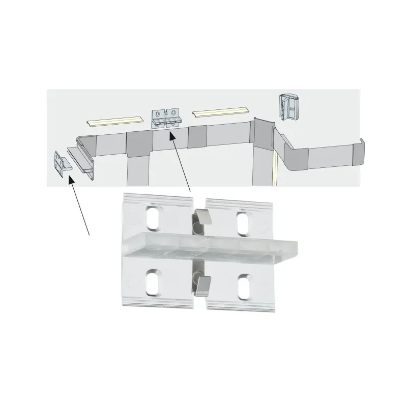 Kit de 4 fixations Duo plastique
