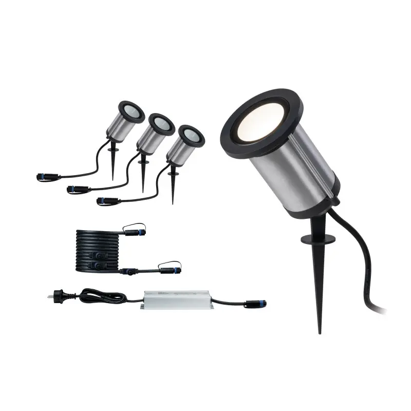 Spot Outdoor Plug&Shine Classic Kit starter Anthracite 3000K 6W 24V IP65