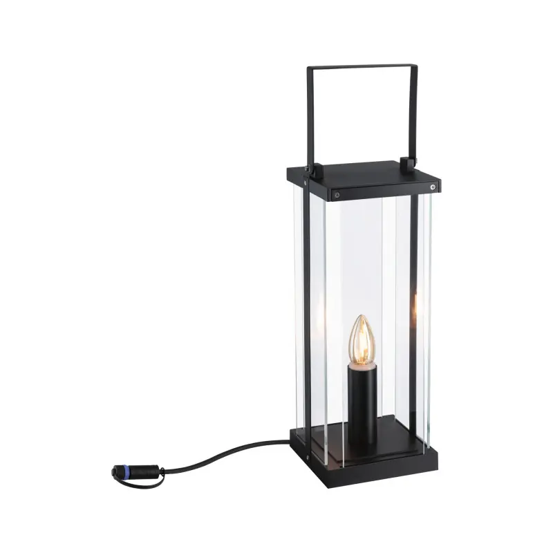 Classic lantern Plug&Shine extérieur 40 IP44 24V 40cm E14 1900K Anthracite