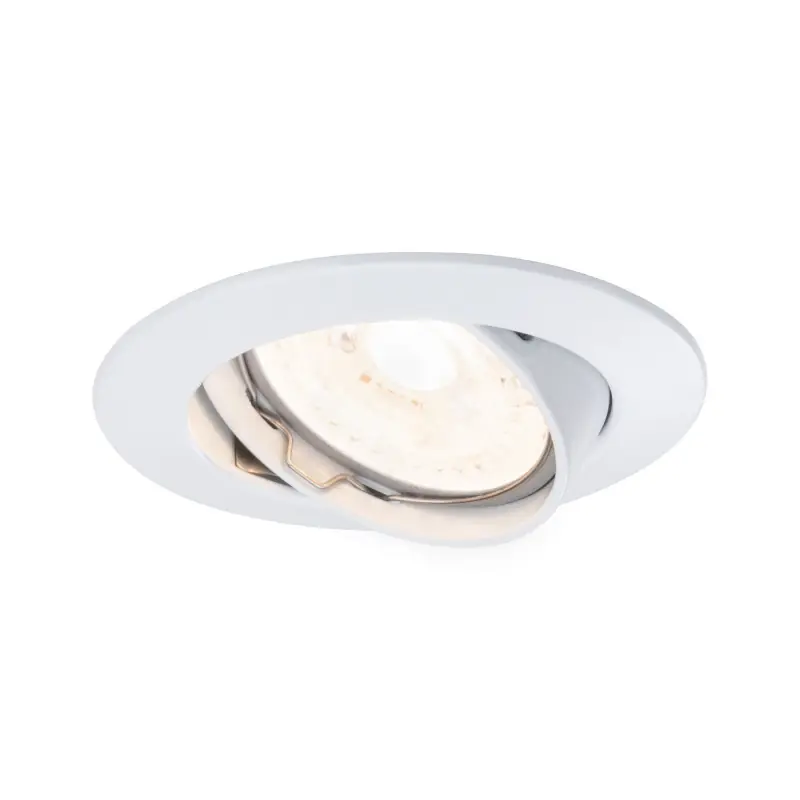 Premium Encastr. orientable max.50W 12V GU5,3 51mm Blanc/Alu Zinc