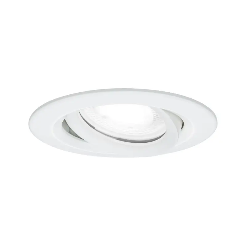 Enc Nova Plus IP65 orientable 1x6W 230V 4000K GU10 51mm Blanc dépoli/alu zinc