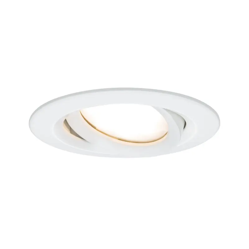Kit enc Nova Plus Coin grad IP65 rd ori LED 1x6,8W 633lm 2700K Blc dépoli/alu