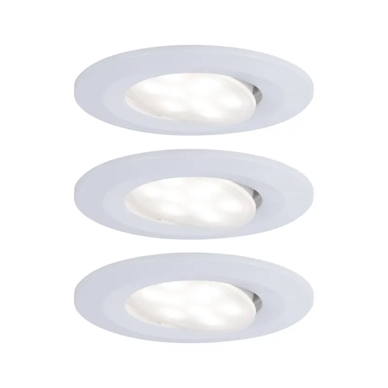 Kit enc Calla BBC/IP65 grad rond orient LED 3x560lm 4000K 6,5W 230V Blc dép