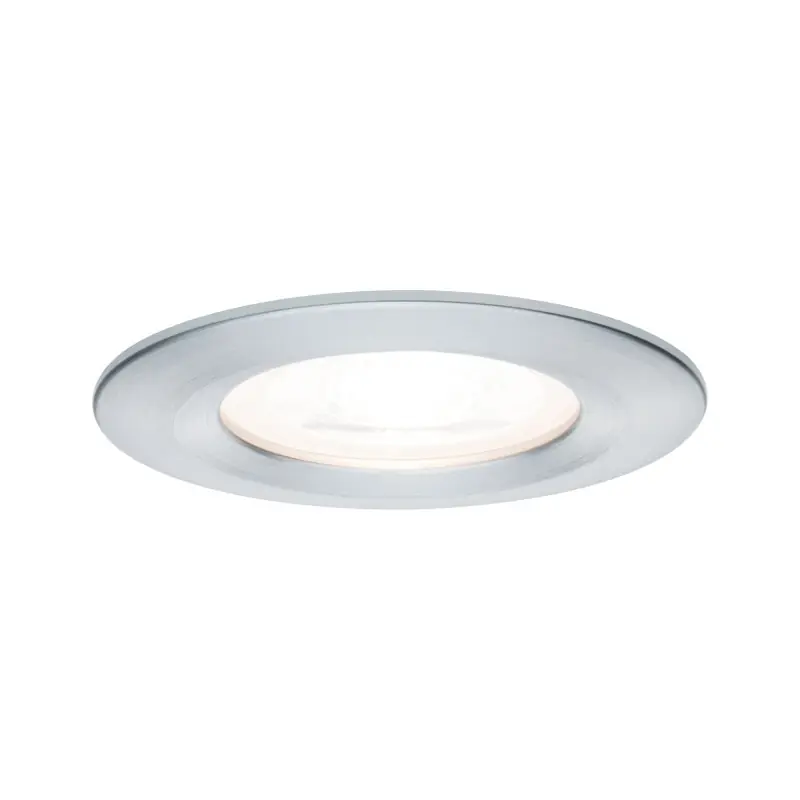 Kit enc Nova rd fixe LED IP44 3 nivgrad 1x6,5W 230V GU10 51mm alu tourn/alu