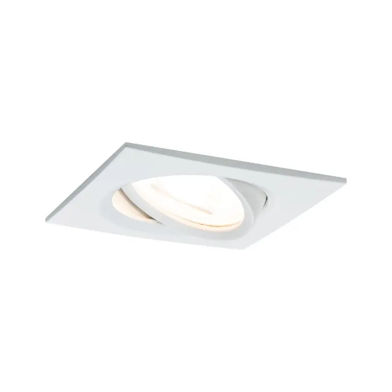 Kit enc Nova Coin carré orientable LED 1x6,5 W 2700 K 230 V Blc dép/Alu