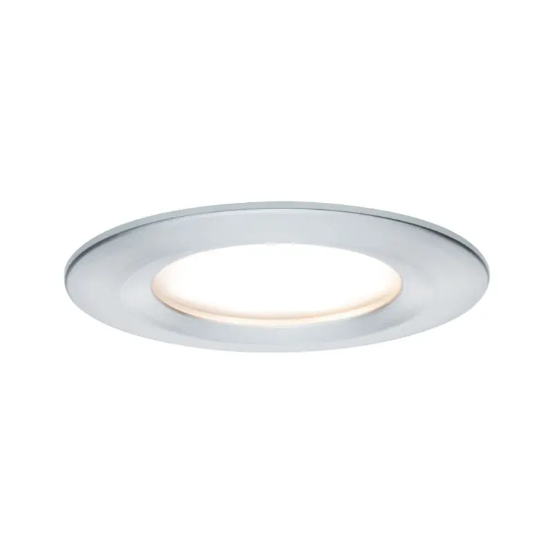 Kit enc Nova Coin rond fixe LED 1x6,5W 2700K 230V alu tourné/alu