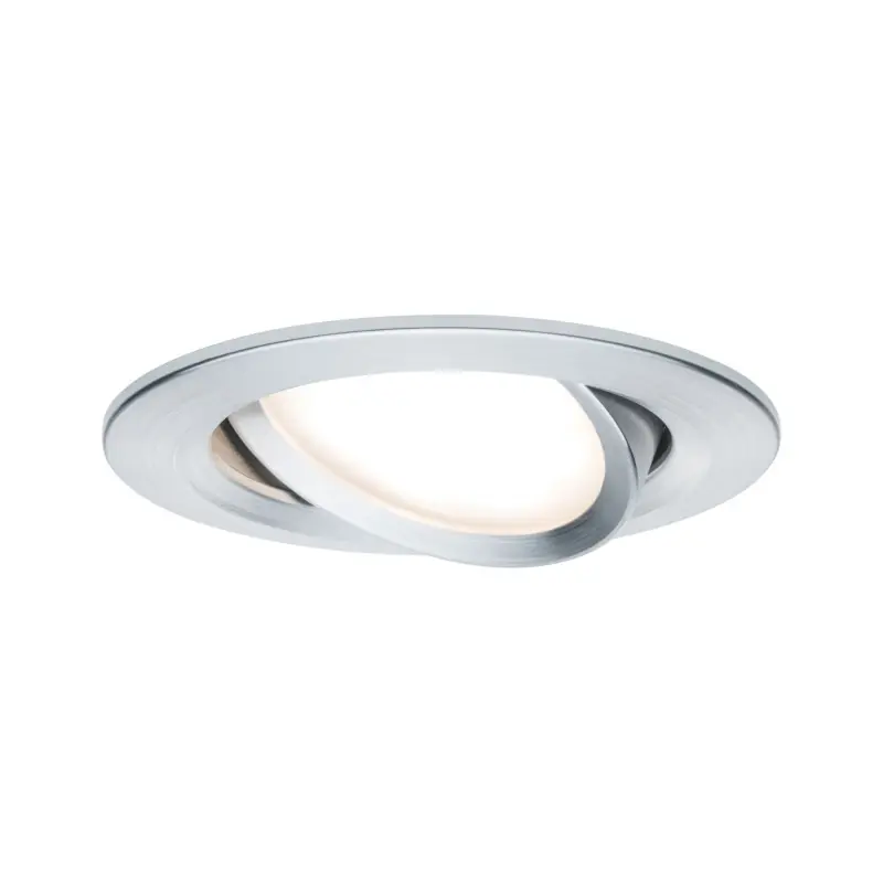 Kit enc Nova Coin 3 niv grad rond ori LED 1x6,5W 2700K 230V Alu bros/Alu