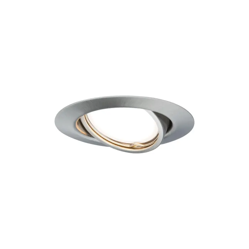 EBL Base rd orientable LED 3x5W 230V GU10 51mm Acier br./Métal