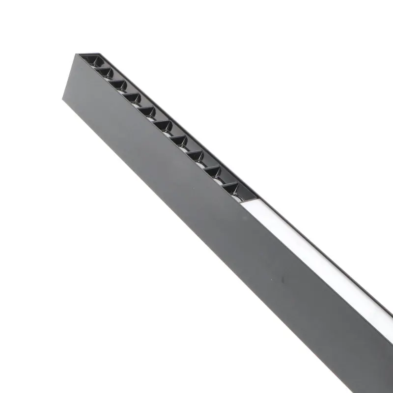 Suspension barre led 40w luminaire suspendu acceuil 100cm noire