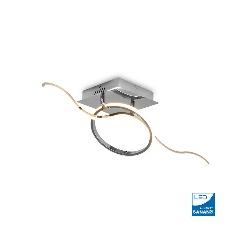 Plafonnier led 45w luminaire moderne 3600 lumens télécommande cct
