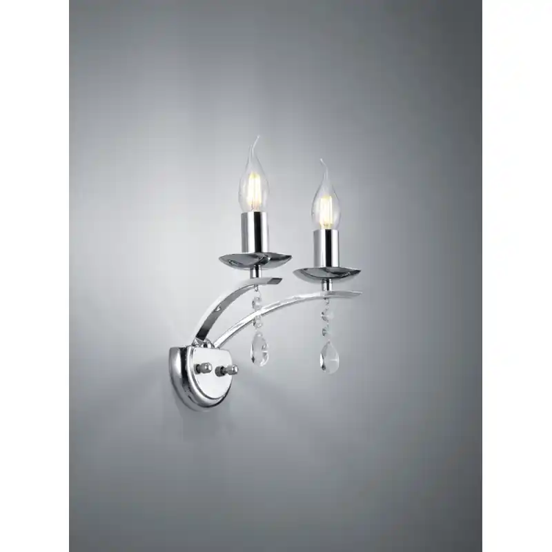 TRIO Applique intérieur chrome LUCERNA