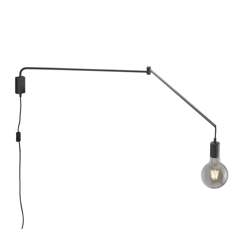 TRIO Applique intérieur noir mat LINE