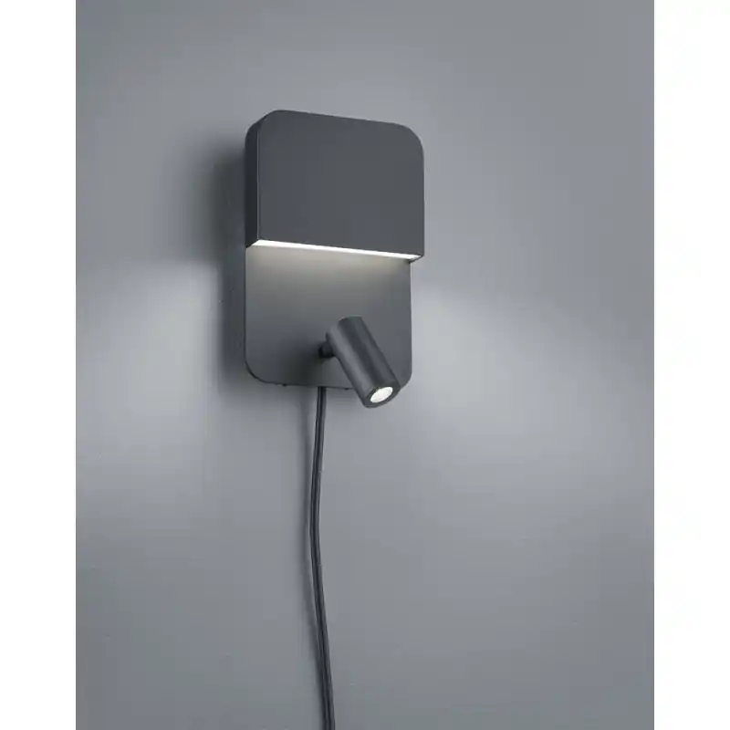 TRIO Applique intérieur noir mat LUIGI