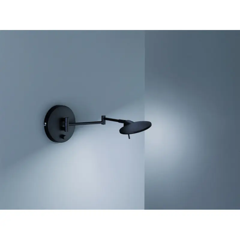 TRIO Applique intérieur noir mat KAZAN