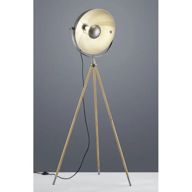TRIO Lampadaire intérieur nickel antik DELHI
