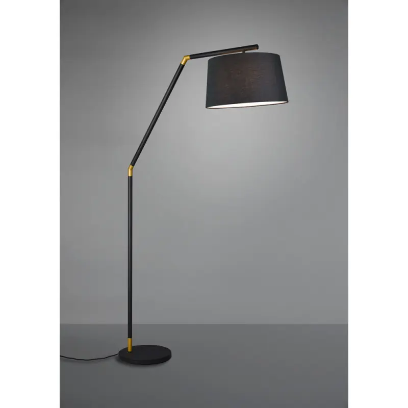 TRIO Lampadaire intérieur noir mat TRACY
