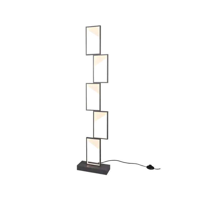 TRIO Lampadaire intérieur antracite et blanc CAFU
