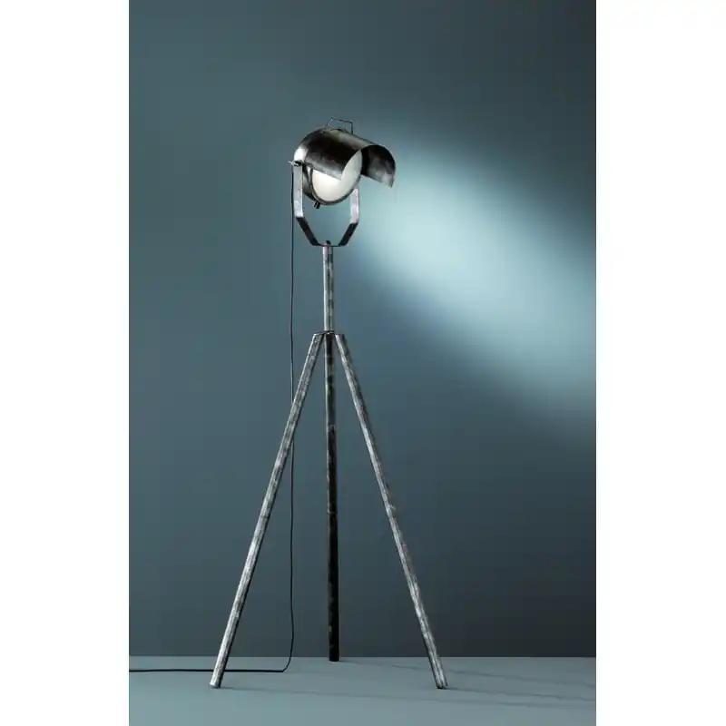 TRIO Lampadaire intérieur argent antique et blanc NO.5