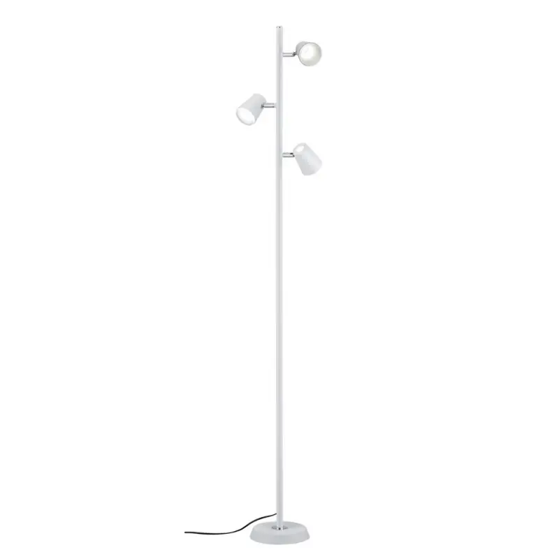 TRIO Lampadaire intérieur blanc mat et blanc NARCOS