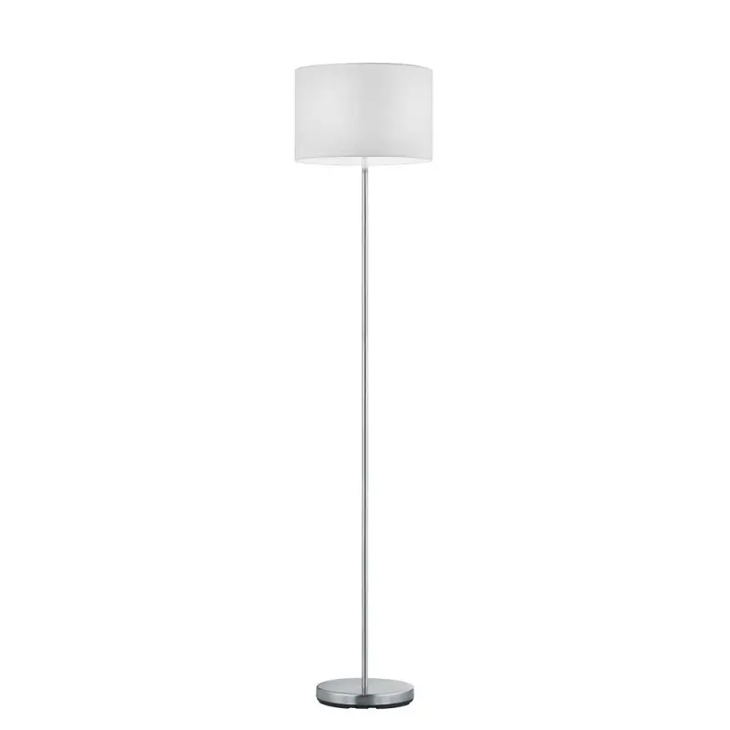 TRIO Lampadaire intérieur nickel mat et blanc HOTEL