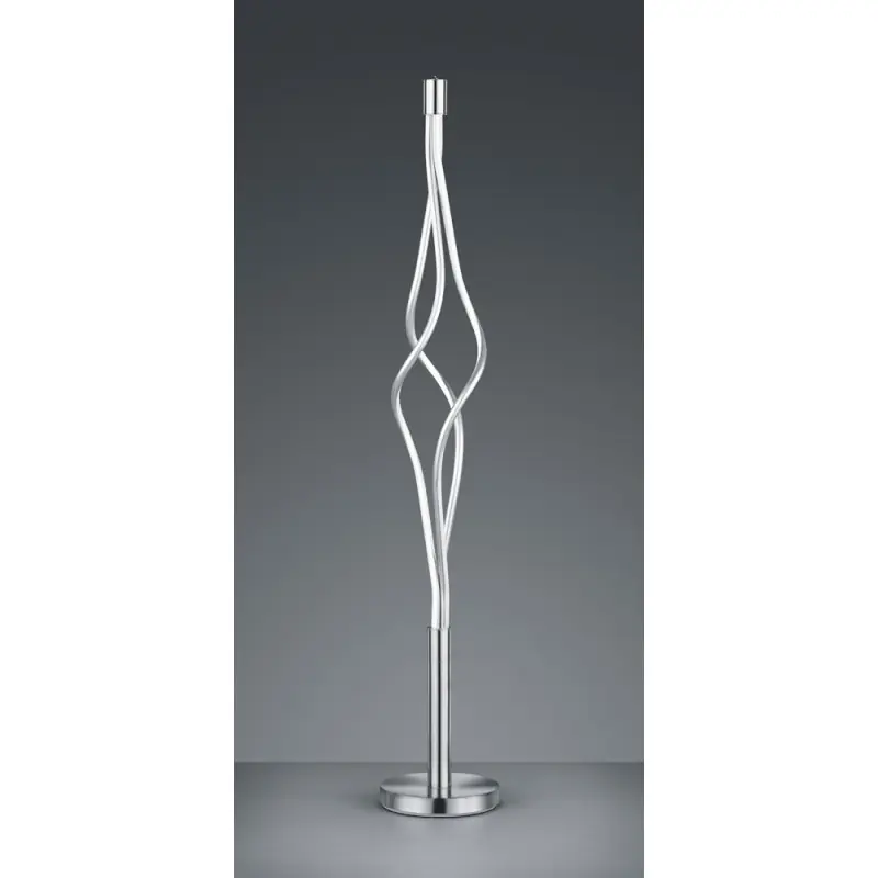 TRIO Lampadaire intérieur nickel mat et blanc LOOP