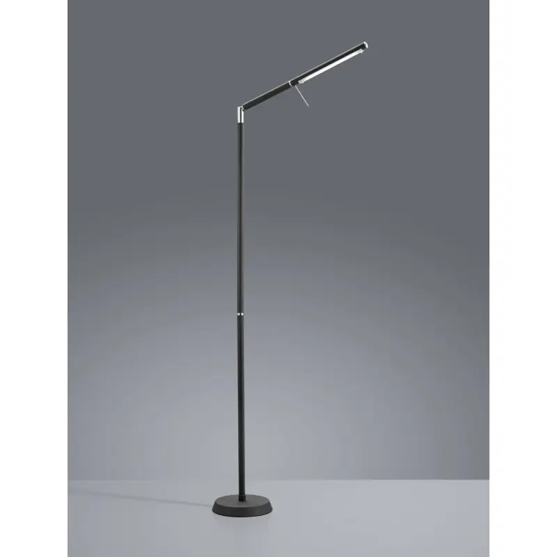 TRIO Lampadaire intérieur noir mat et blanc FILIGRAN