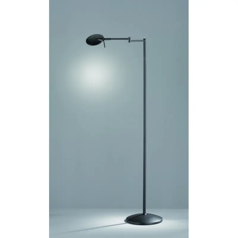 TRIO Lampadaire intérieur noir mat et blanc KAZAN