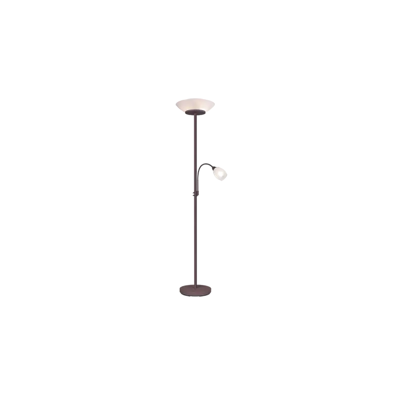 TRIO Lampadaire intérieur rouille et blanc GERRY