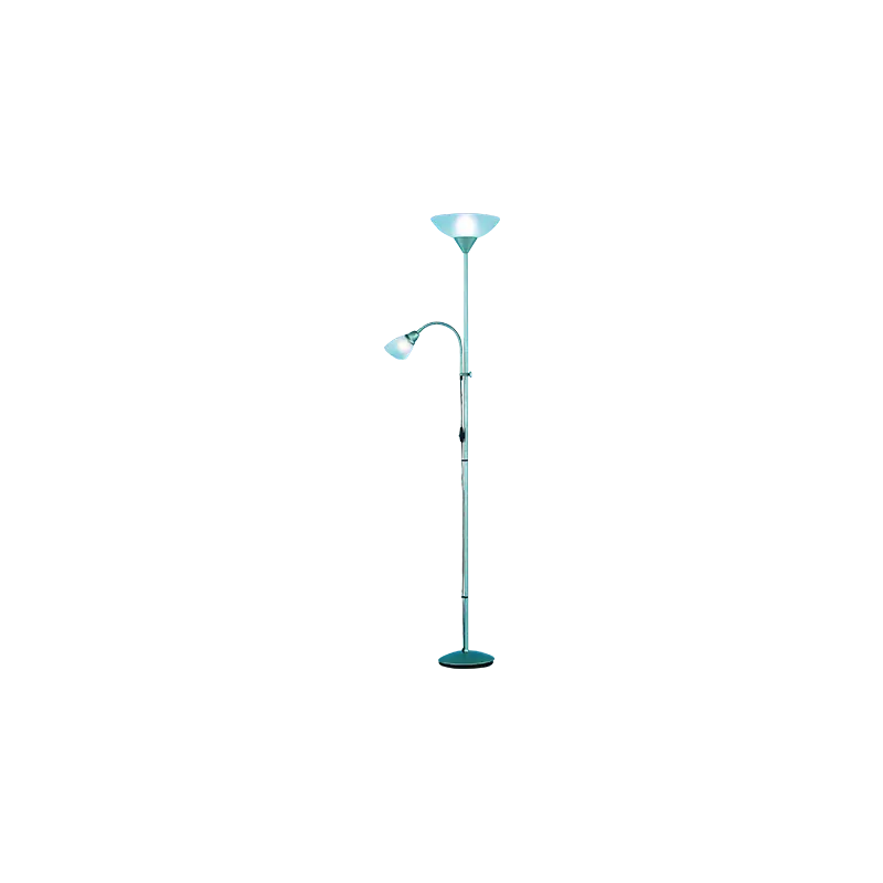 TRIO Lampadaire intérieur titane et blanc ERZWO