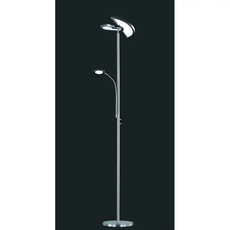 TRIO Lampadaire intérieur nickel mat et noir SPLIT