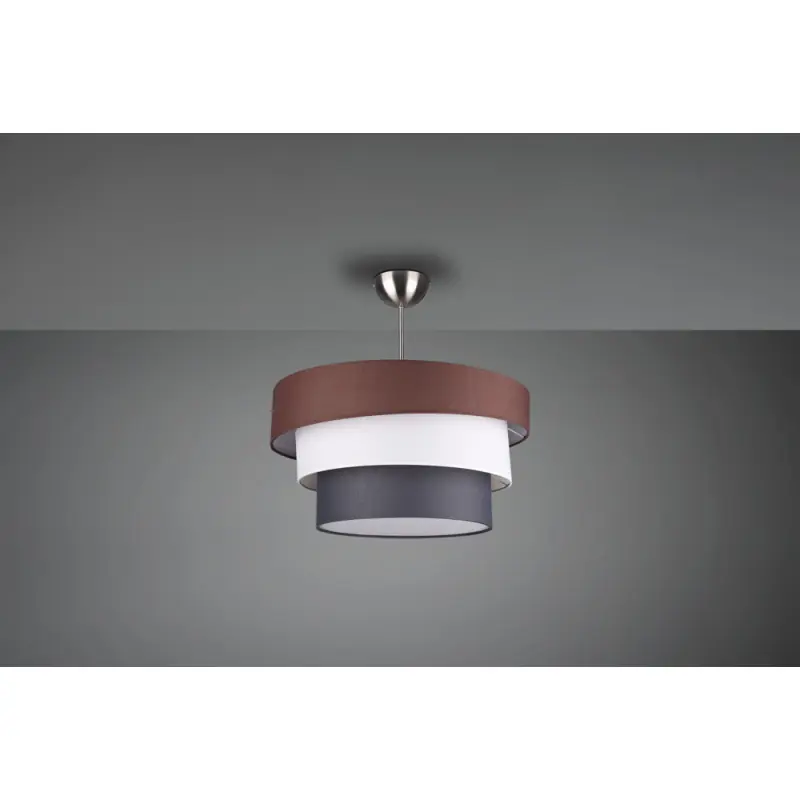 TRIO Plafonnier intérieur nickel mat et blanc IBIS
