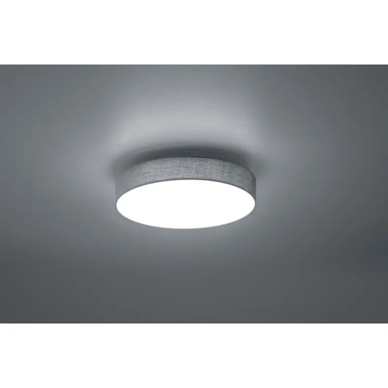TRIO Plafonnier intérieur nickel mat et gris LUGANO