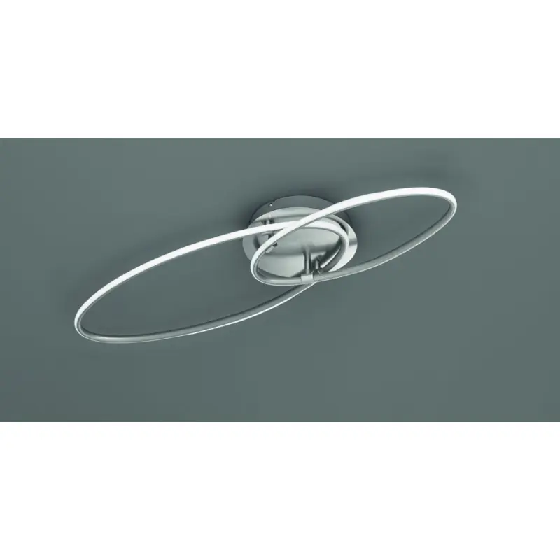 TRIO Plafonnier intérieur nickel mat AVUS