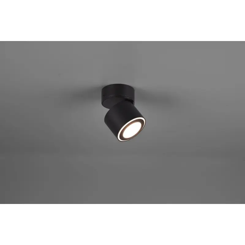 TRIO Plafonnier intérieur noir mat TAURUS