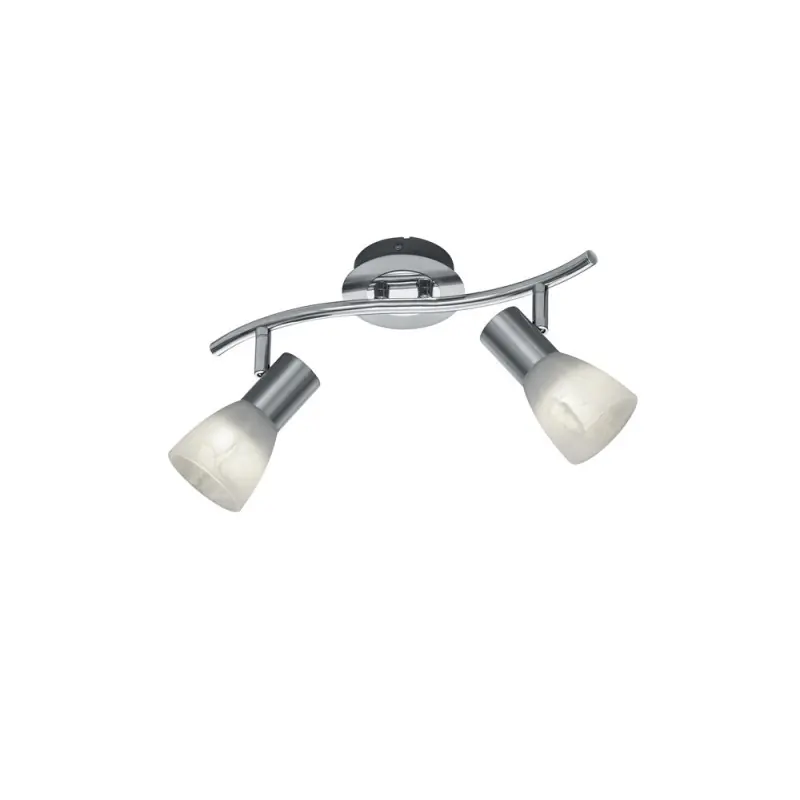 TRIO Spot intérieur nickel mat et albâtre LEVISTO
