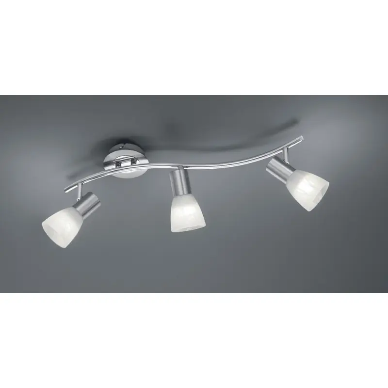 TRIO Spot intérieur nickel mat et albâtre LEVISTO