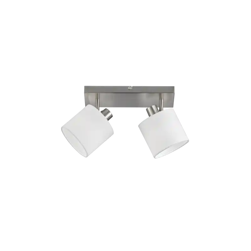 TRIO Spot intérieur nickel mat et blanc TOMMY